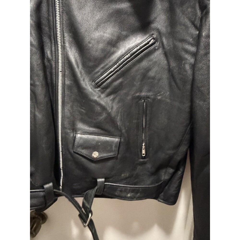 Hard Rock Café Gatlinburg Black Leather Jacket, Size XL, Original